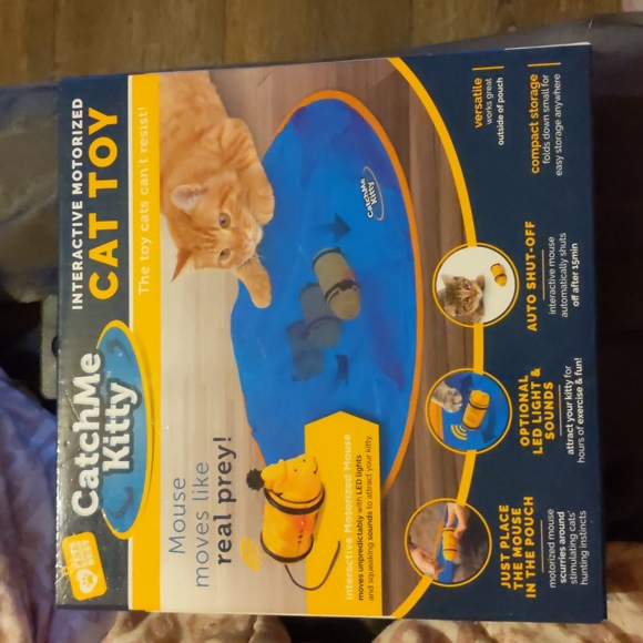 CatchMe Kitty Interactive Motorized Mouse Mat Cat Toy Non Wand Version Rare - Picture 1 of 4